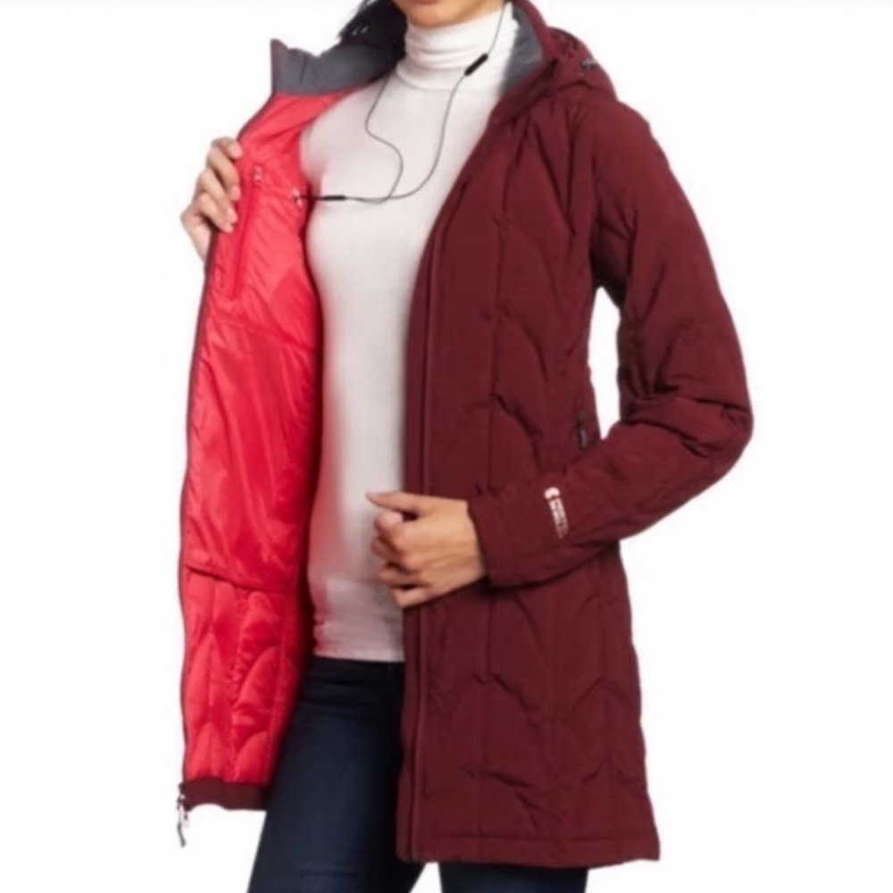 Outdoor Research Aria Storm Parka Down Large Burgundy